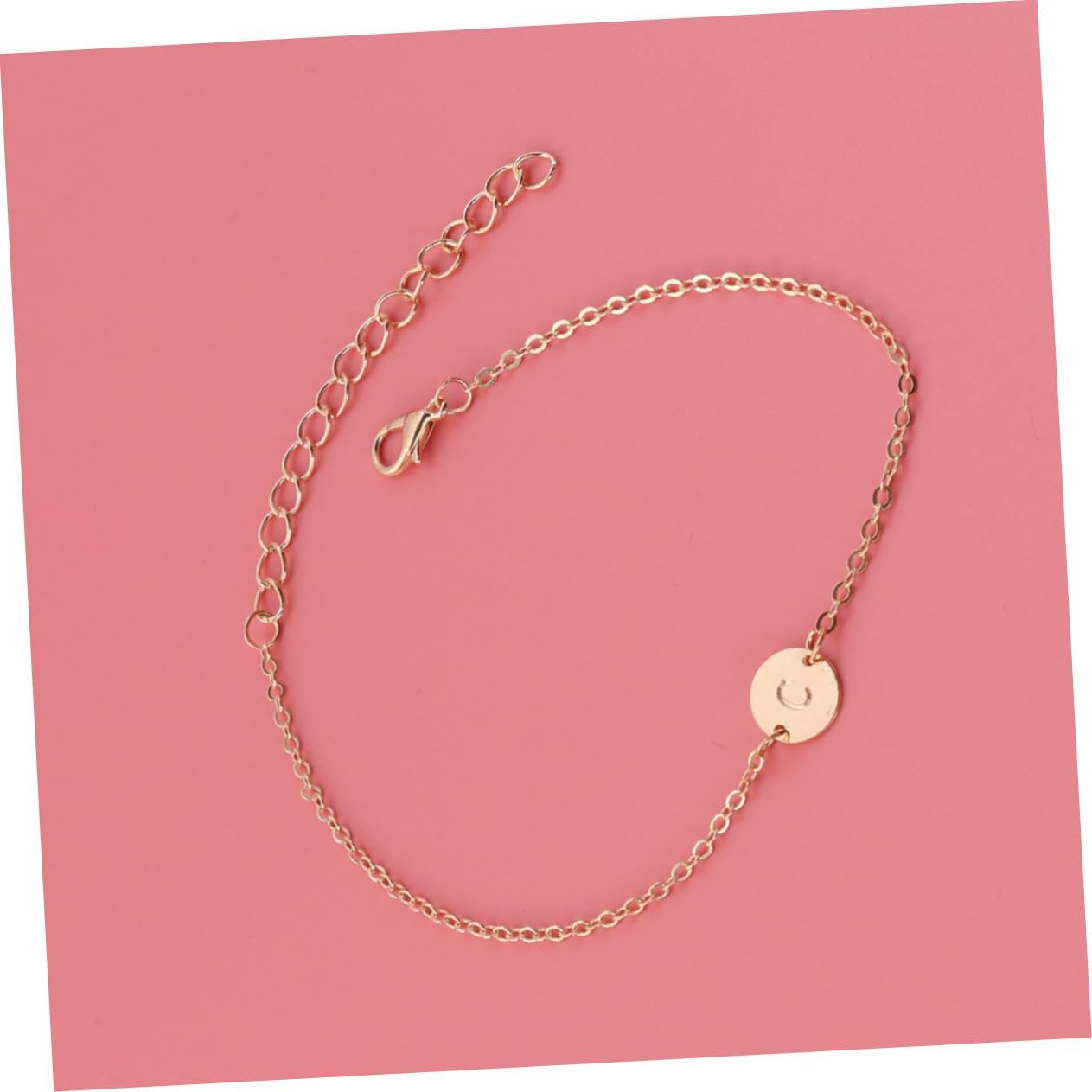 Girls Accessories Jewelry Women Couple Bracelet Charm Bracelets Beaded Adjustable Letter Couples Golden Necklace