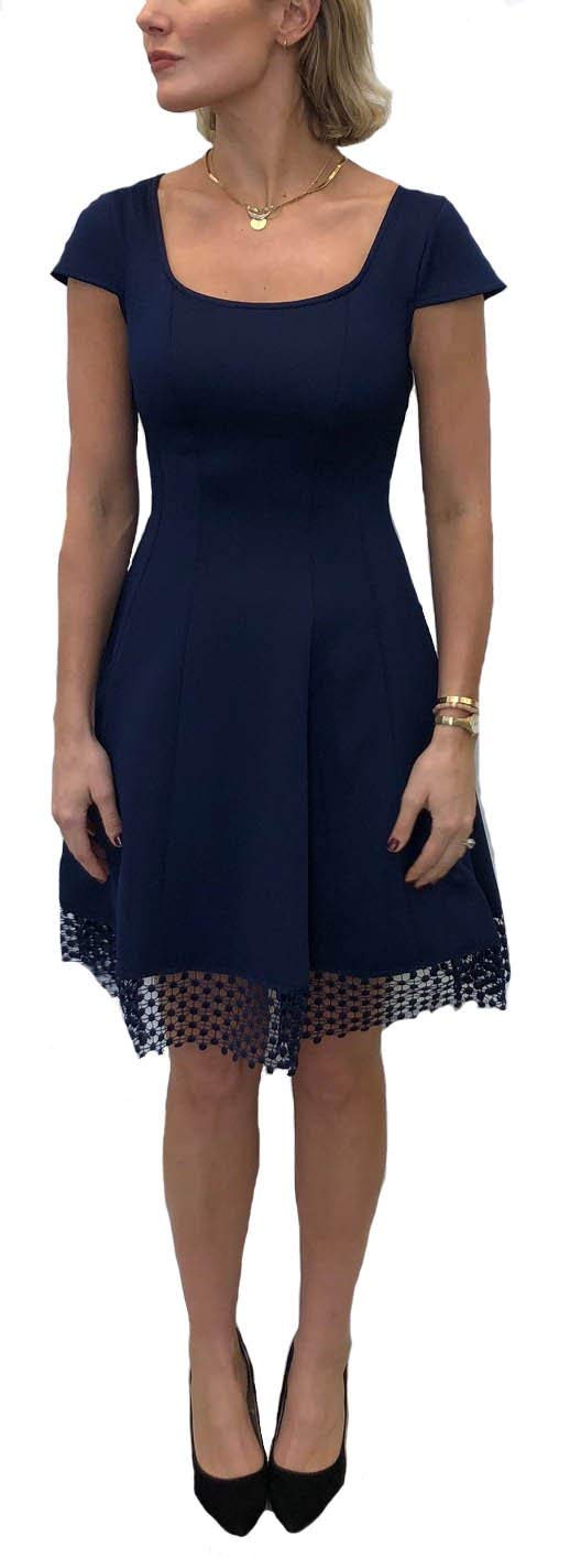 Donna Ricco Womens Square Neck Crochet Hem Dress | Desertcart Gibraltar Donna Ricco Womens Square Neck Crochet Hem Dress | Desertcart Gibraltar