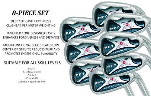 Pft X9 High Moi Extreme 9 Iron Set Golf Clubs Custom Made Right Hand Regular R Flex Steel Shafts Complete Mens Irons Ultra Forgiving Os Oversized Wide Sole Ibrid Club #TOP2