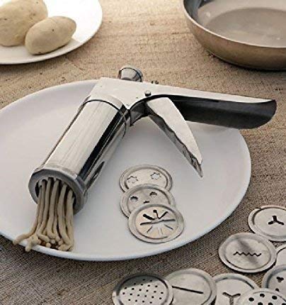 Sohansh Stainless Steel Kitchen Press – 15 Interchangeable Jalies | Murukku, Chakli, Sev, Farsan, Gathiya, Bhujia, Noodles & Cookie Maker | Manual Namkeen Machine for Home Use 1