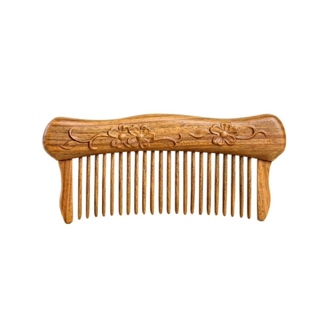 Peine para Vestirse Peine de masaje de madera maciza, herramienta for el cuidado del cuero cabelludo, peine for Barba for hombres, peine Retro de dientes finos adecuado for todo tipo de cabello Peine