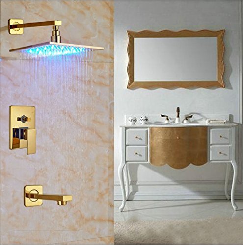 Changement de couleur douche robinet pour éviter les brûlures dans la baignoire familiale