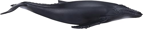 MOJO Figura de juguete pintada a mano de ballena jorobada realista internacional