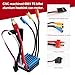 HobbyPark 2435 4800KV Brushless Motor and ESC Combo 25A Electric Speed Controller for Traxxas 1/18 LaTrax Teton Desert Prerunner Rally, 1/16 Revo RC Cars Trucks
