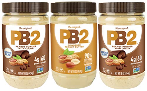 PB2 Powdered Peanut Butter Bundle (2 Chocolate Peanut Butter And 1 Peanut Butter)