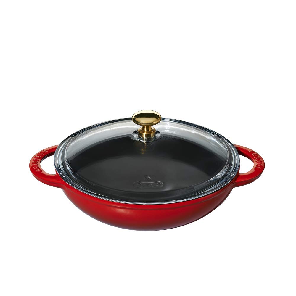 Chasseur 1014 Fondue de Queso, Hierro Fundido, Color Rojo, 22.9 x 22.9 x 10.2 cm