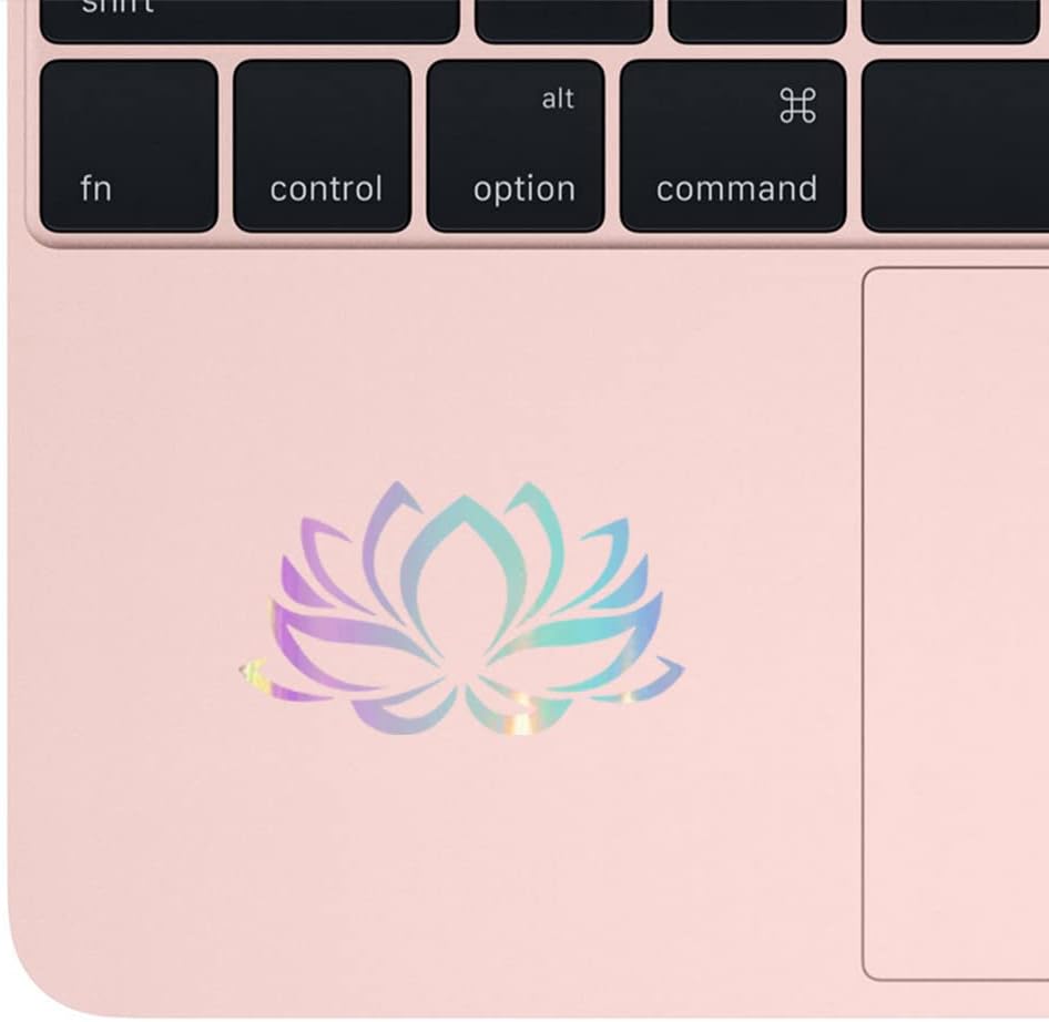 Lotus Flower Buddhist Yoga Meditation 1 (Holographic Opal Purple) (Set of 2) Premium Waterproof Vinyl Decal Stickers for Laptop Phone Accessory Helmet Car Window Bumper Mug Tuber Cup Door image 3