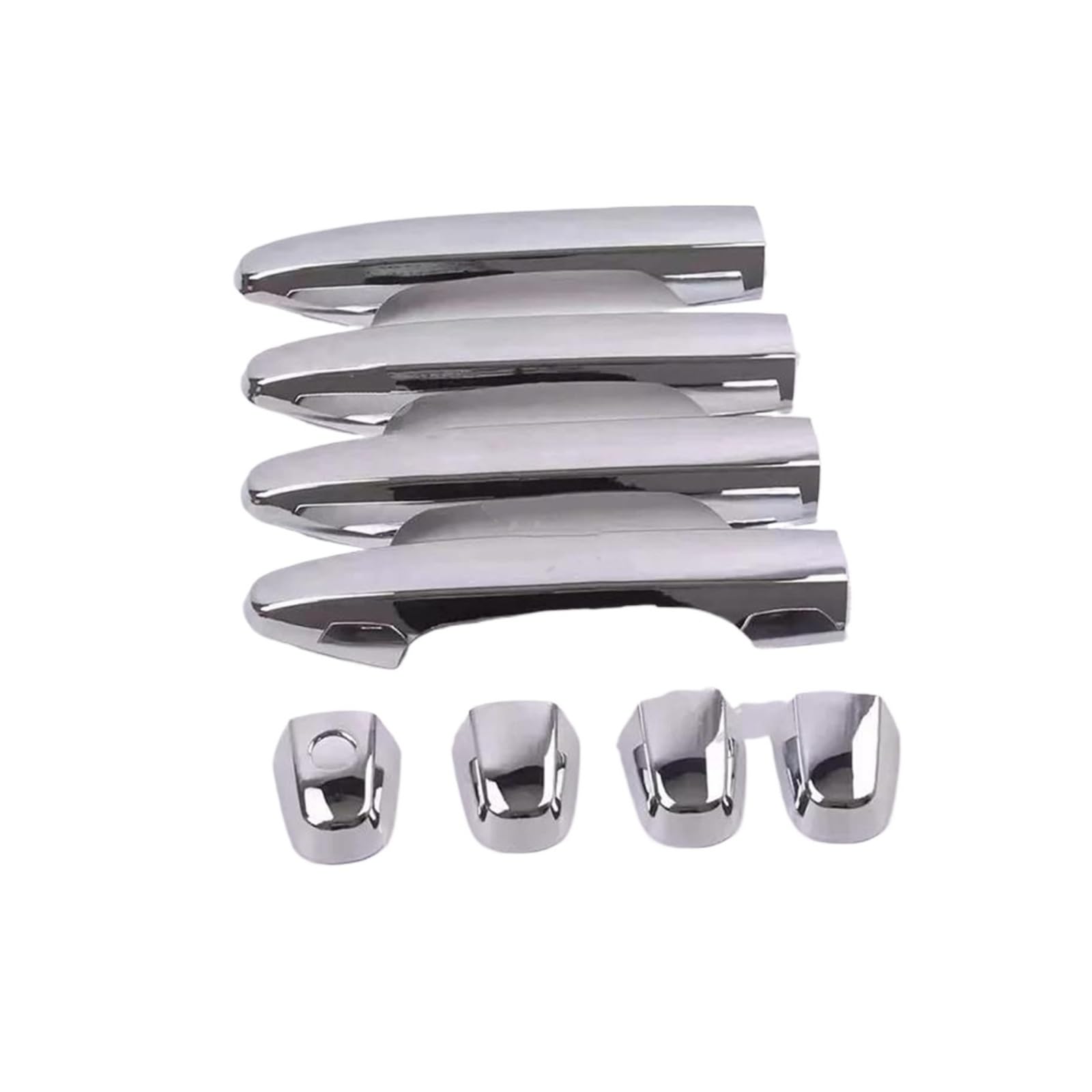 Hckclmbmzw Style1 For Cr-V Crv For Civic 2012 2013 2014 2015 2016 Exterior Door Handle Covers Trim Car Accessories Styling Abs Chrome 8Pcs Door Handle Cover(Style1)