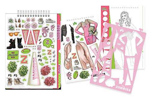 Make It Real Disney Zombies Fashion Design Skizzenbuch. Disney inspirierte Mode-Design-Malbuch für Mädchen. Inklusive… – Bild 4