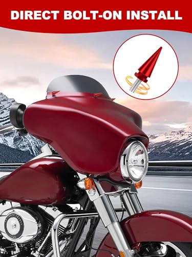 Image of Fairing Bolts Red, Motorcycle Windshield Screws | Compatible for Harley Davidson Electra Glide, Street Glide, Ultra Classic, Ultra Limited, Tri Glide 1996-2013