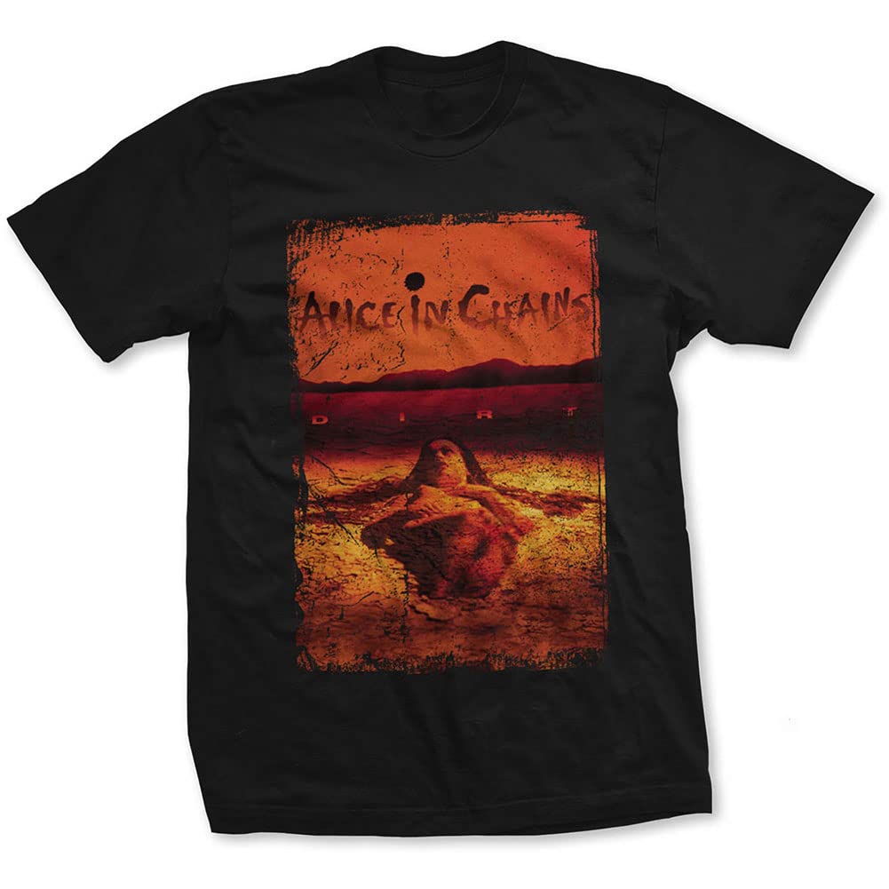 Alice in Chains Mens Black T Shirt Dirt Album Cover Official