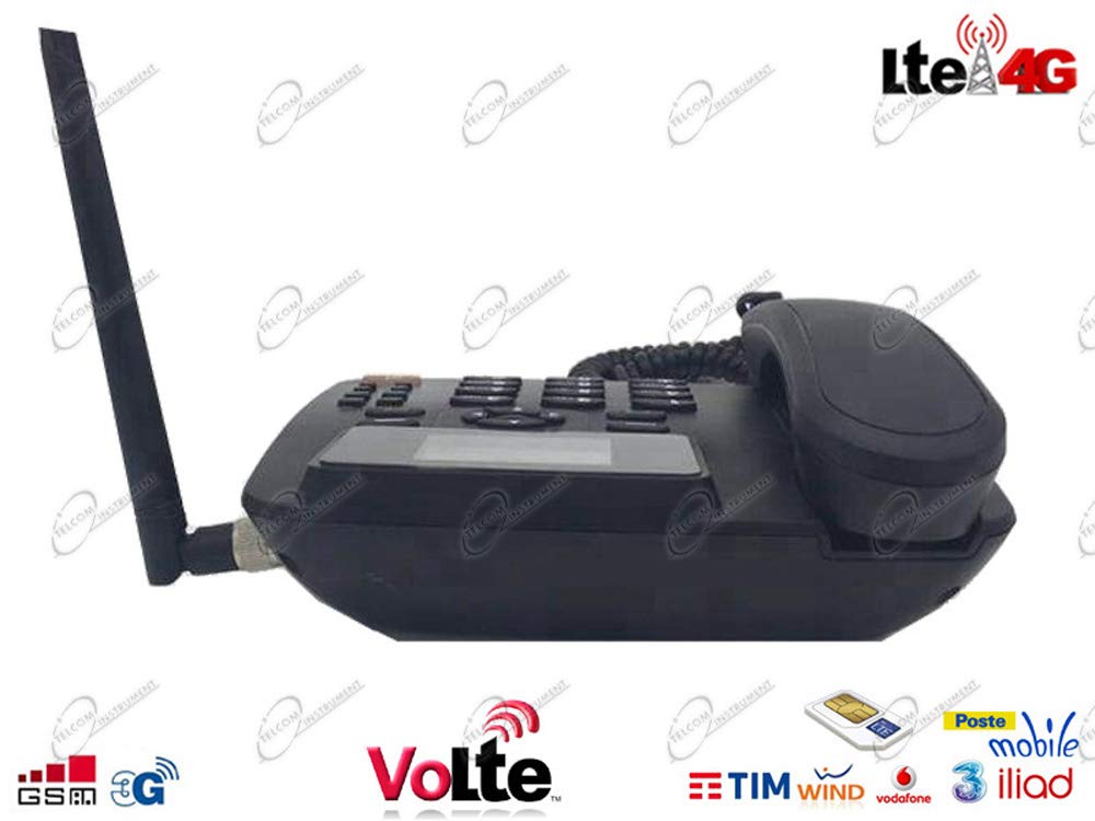 Telefono Smartphone 4G LTE per SIM con Router Hotspot WIFI, connessione Bluetooth, VoLTE, Cornetta, Tasti grandi e chiamata rapida, da tavolo per casa ufficio e anziani