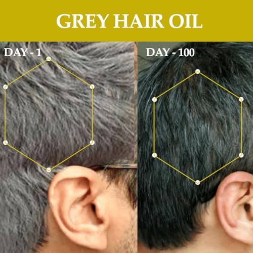 Image of Buddha Natural Grey Control Hair oil (150 ml) - Helps Restore Your Hair's Natural and Dark Luster | No Harsh Chemical, Ayurvedic Hair oil