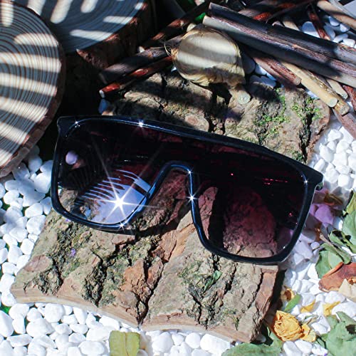 Freckles Mark Vintage Retro Oversized 70s Sunglasses for Men Women Shield Disco Glasses4