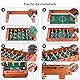 GOLDGE Tischfußball, Holz-Tischfußball mit 6 Stangen und 4 Bällen, für Kinder und Erwachsene, 50,5 x 24,5 x 15 cm