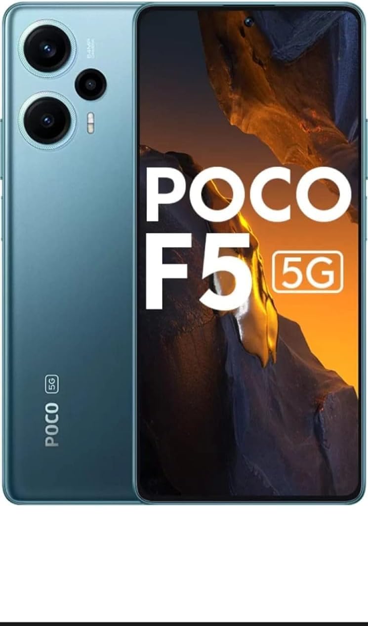 Poco F5 5G Dual 256GB 8GB RAM Factory Unlocked (GSM Only | No CDMA - not Compatible with Verizon/Sprint) Global, Black