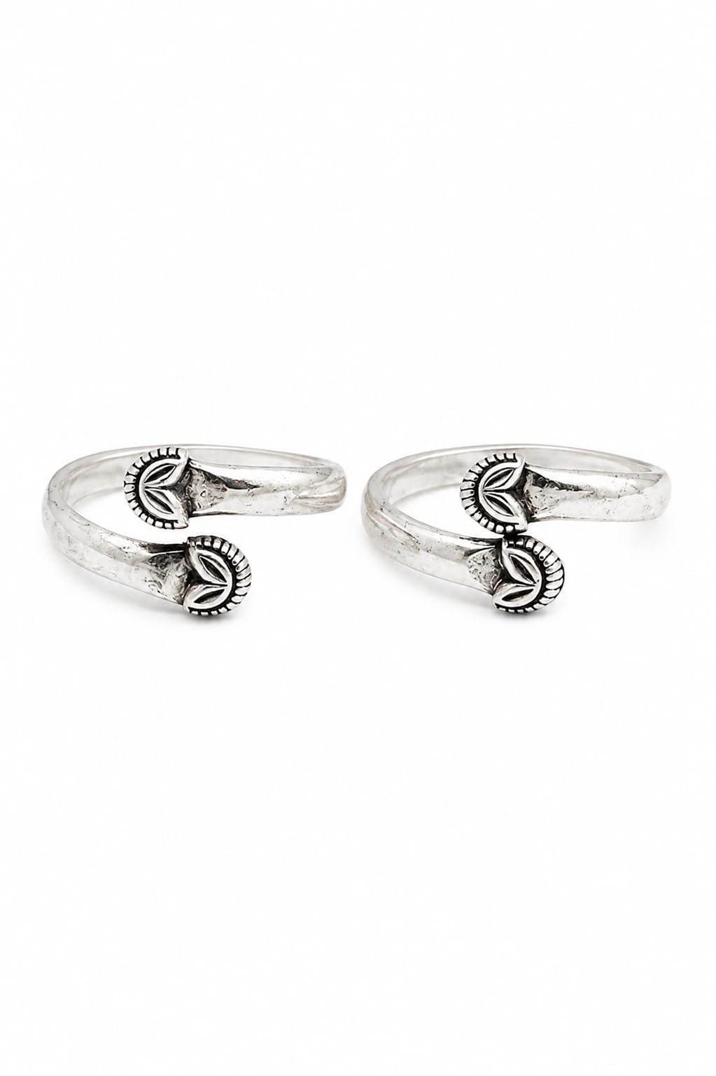 kaashi 925 Sterling Silver Anokhi Lotus Bud Toe Ring Pair for Women | Comfortable Wear-picture-15