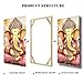 3 Piece Ganesha Canvas Wall Art - Hindu Elephant Headed God Watercolor Painting Set, Lord Ganesha Wall Decor, Unframed Religious Decor for Living Room Office, Gifts for Indians (12
