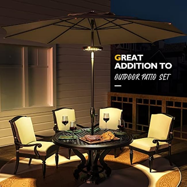 Eletorot Patio Umbrella Lights Rechargeable 28 LED 3 Lighting Modes