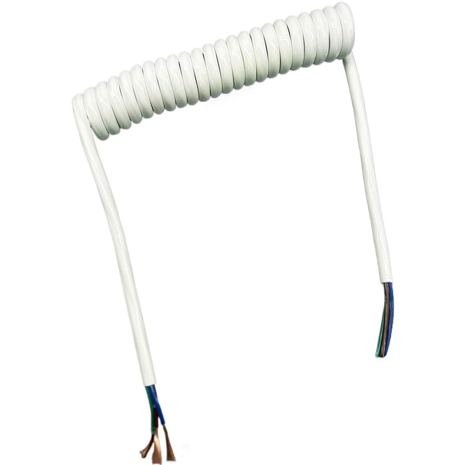 Cable de extensión alimentación retráctil en Espiral 3 núcleos y 1,5 mm², Varios tamaños(Stretch 2.5 Meters)