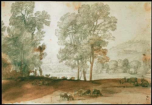 Impression Tableaux Graffiti Art Mural paysage Claude Lorrain moderne
