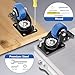 2 Inch Caster Wheels 600lbs Heavy Duty, Casters Set of 4 with Brake,Locking Industrial Swivel Top Plate Casters Wheels No Noise Wheels for Cart Furniture and Workbench Cart
