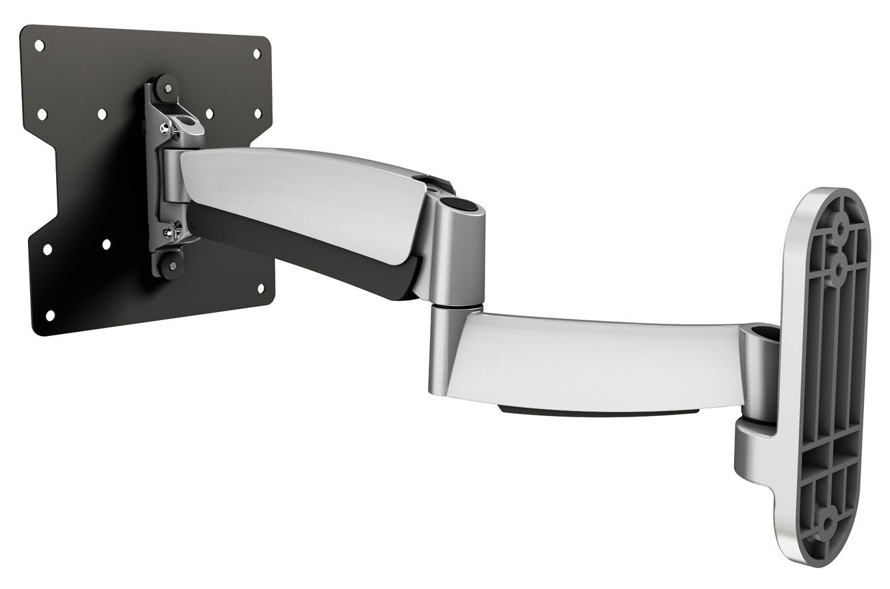 Support TV Murale Orientable RICOO - Pour Écrans 27 à 47 Pouces - Inclinaison +/-15° - VESA 100x100 à 200x200