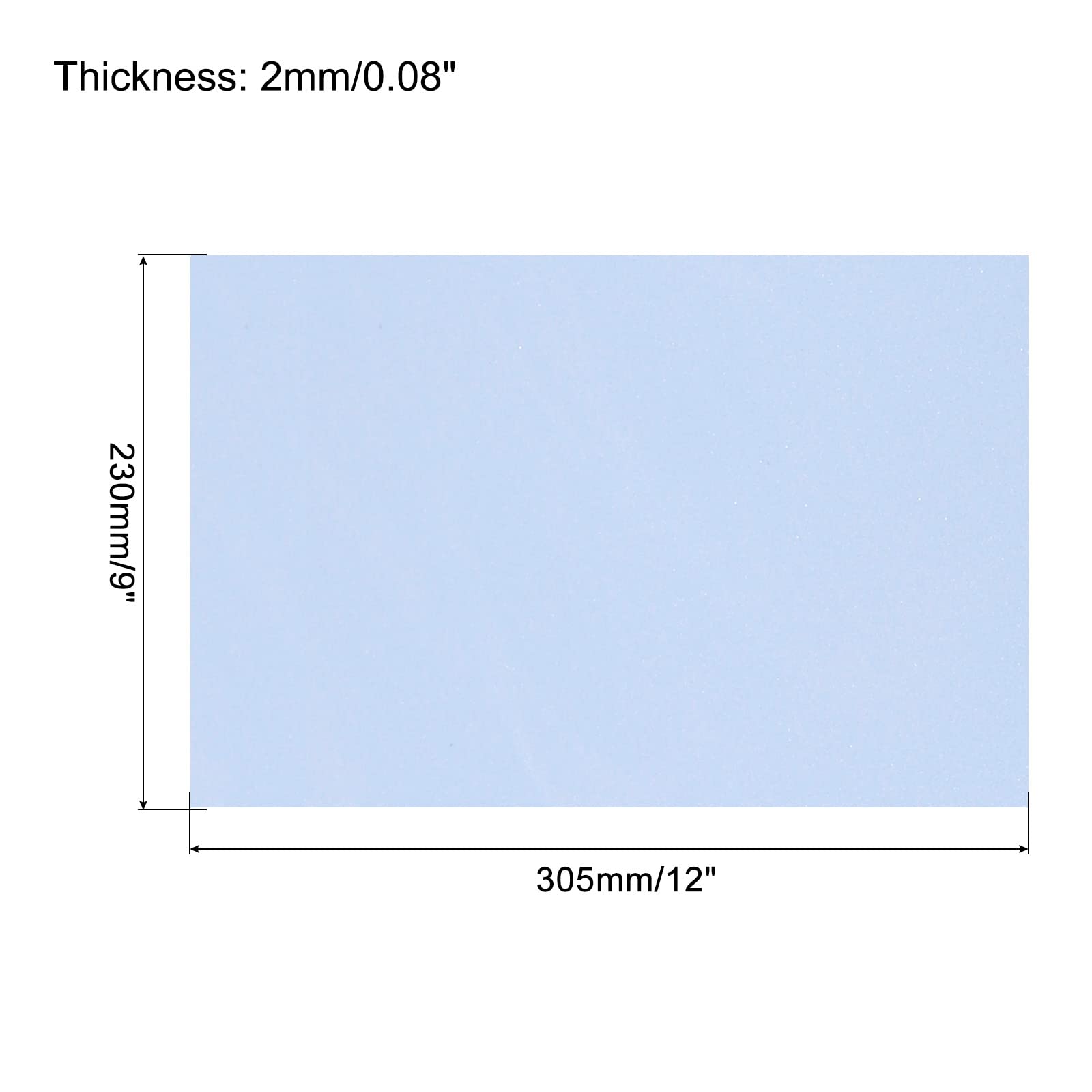 uxcell EVA Foam Sheets Light Blue 12 Inch x 9 Inch 2mm Thickness for Crafts DIY Pack of 30