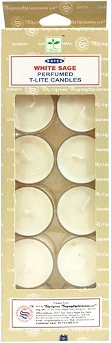 Satya Velas de luz en T de perfume de salvia blanca
