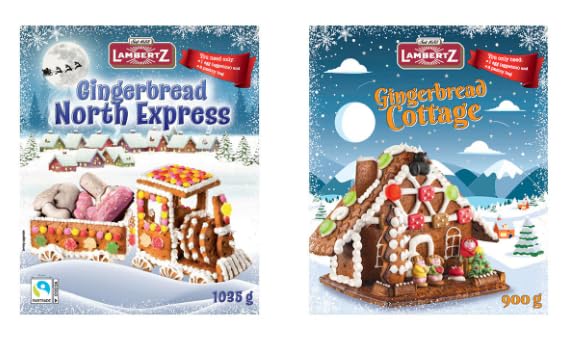 Gingerbread Cottage & North Express Train, 1.935kg Dual Kit Boxed Slamtech