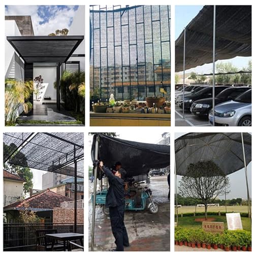 Shade Netting 70-90% Sunblock 8x9m, Breathable Shade Mesh Tarp, Sunblock Shade Cloth Net, Sun Shade Sail, for Patio Greenhouse Pergola Chicken Coop Barn Kennel Garage - Image 2