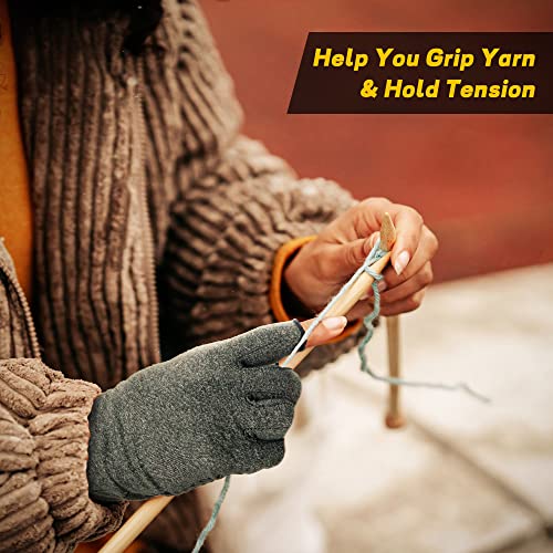Arthritis Gloves for Women and Men for Pain -Compression Gloves for Swelling, Rheumatoid osteoarthritis,and Arthritis Hands（1 pair） (L) - Thumbnail 7
