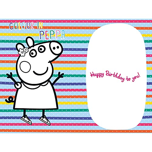 Biglietto di compleanno ufficiale Peppa Pig