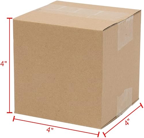 Miniatura 2 de 100 cajas de papel corrugado, cajas de cartón kraft resistentes y ligeras para envío y correo, cajas de mudanza para embalaje y almacenamiento,
