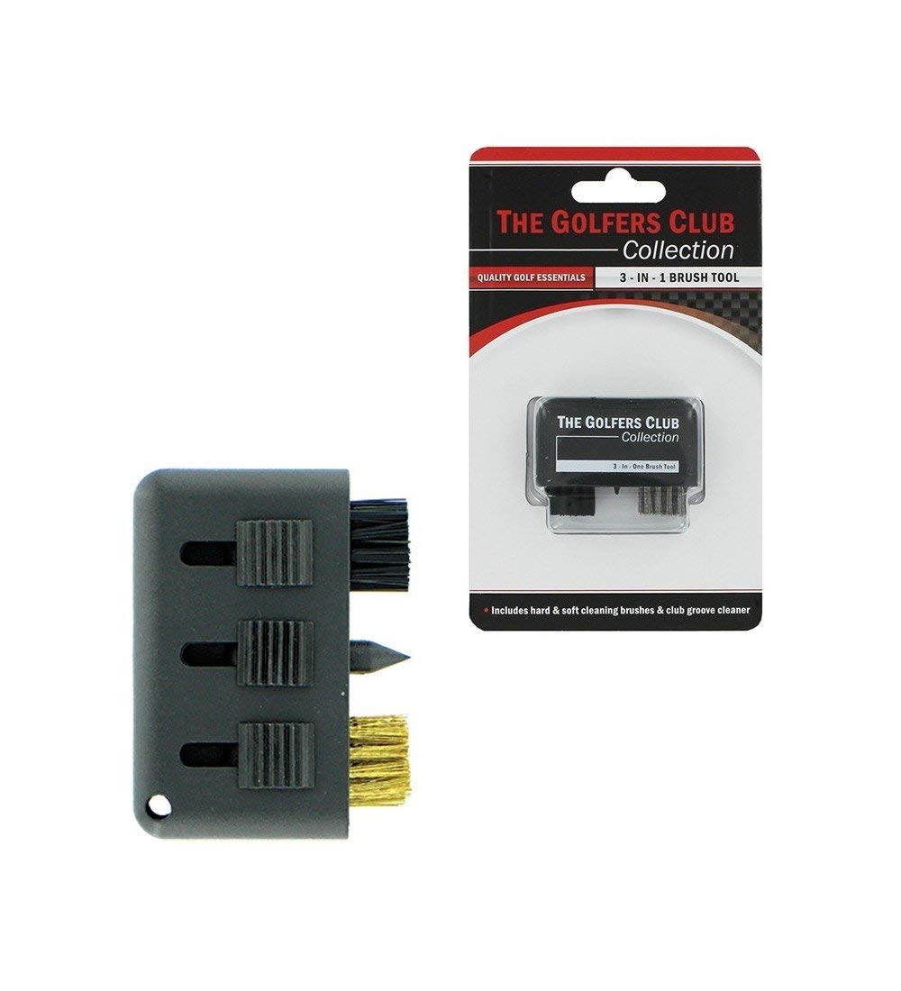 Masters 3-in-1 Multi Golf Club Cleaner Brush