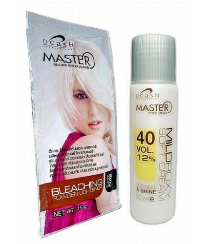 Hair Bleaching Lightening Powder Kit Platinum White by Dcash Master