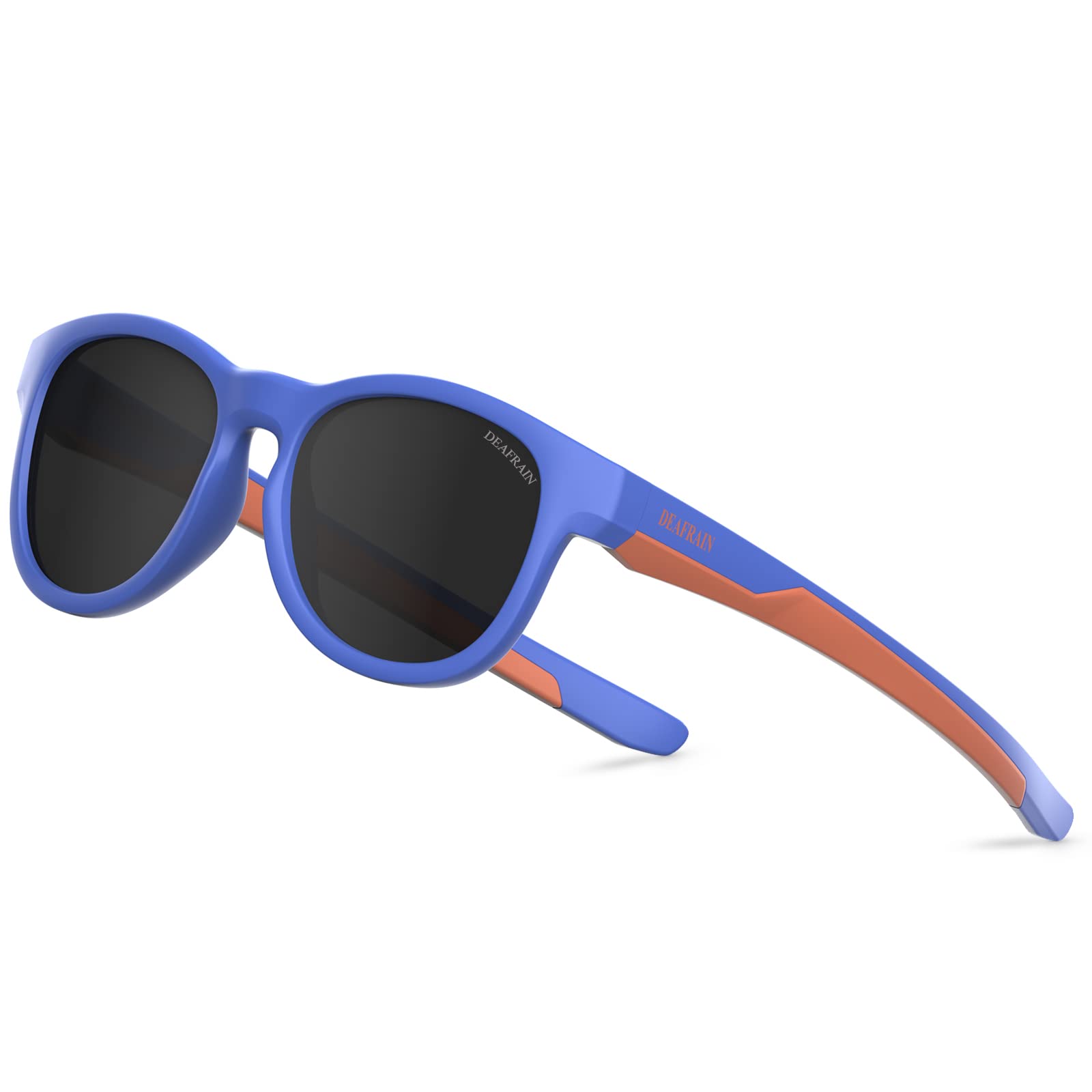 DEAFRAIN Polarized Kids Sunglasses Boys Girls Youth Sports Glasses Age 5-10