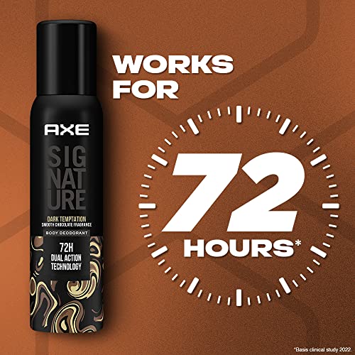 Image of Axe Signature Dark Temptation No Gas Deodorant Bodyspray For Men, 154ml (Pack of 2)