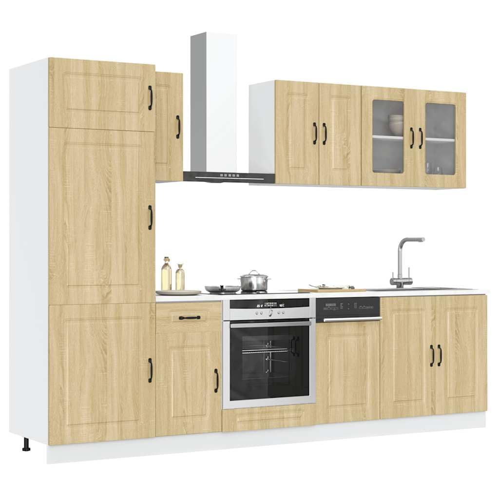 Ensemble de meubles de cuisine 8 pièces Kalmar chêne Sonoma