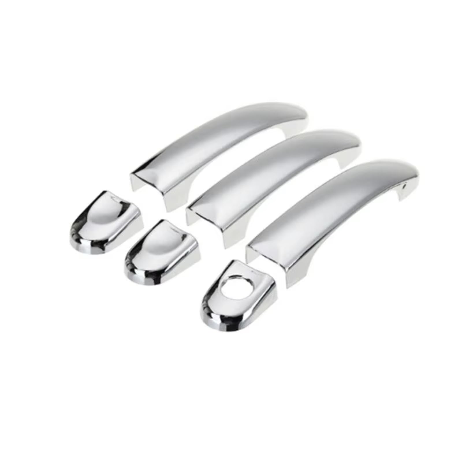Cqrbne 3 Door For Vw For Touran Mk1 2003~2015 Chrome Car Door Handle Cover Trim Styling Accessories Car Exterior Door Handle(3 Door)
