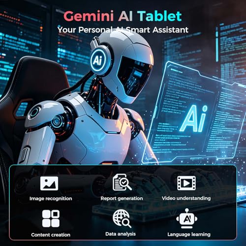 Image of 13 inch Tablet with Keyboard - 2026 Gemini AI Android 16 Tablet,Black Case | 32GB+256GB+2TB Expand, 2K Tablets PC with 8-Core, 10000mAh, 120Hz 1920x1200 Display, 2 in 1 Large Tablets with Mouse, Stylus
