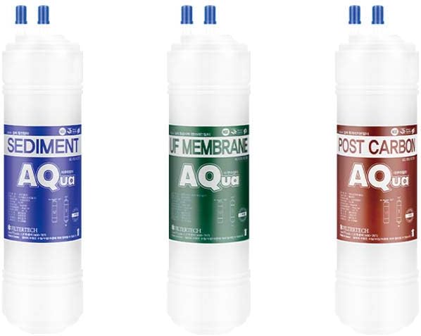 3EA - Juego de filtros de agua de repuesto para purificador de agua LG WD200DR/WCD74UH1R - 10 micras