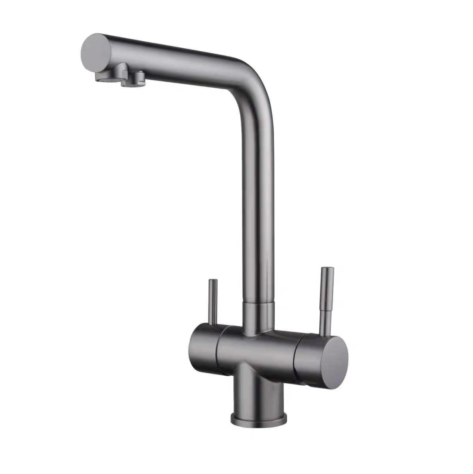 Fanjubei Gray 304 Stainless Steel Kitchen Hot And Cold Water Purification Sink Faucet