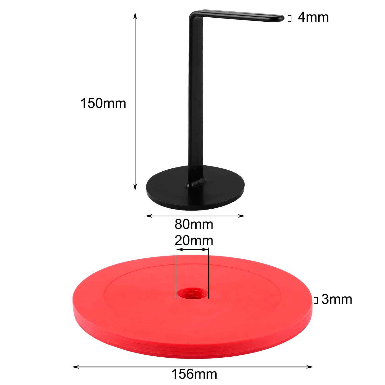Lot de 32 cônes de marquage de 15 cm - 3 couleurs - Avec support de rangement et sac en filet - Cônes d'entraînement ronds pour football et athlétisme - 2