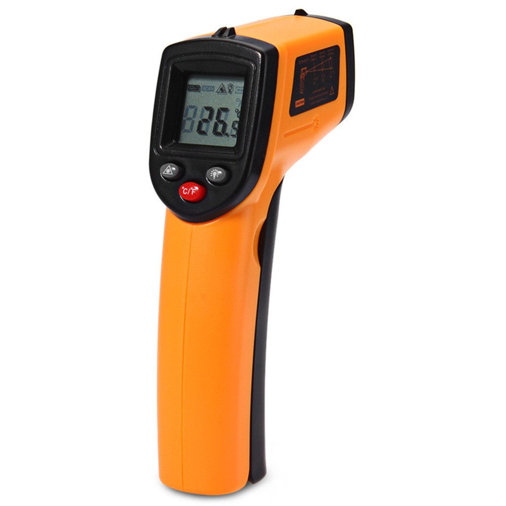 Non-contact Digital Infrared Thermometer IR Temperature Laser Gun Diagnostic-tool Tester Pyrometer Range C/F -50 to 380C /-58 to 716°F Kitchen Cooking (1, Orange) (B0743B8QMJ) Amazon Price History, Amazon Price Tracker