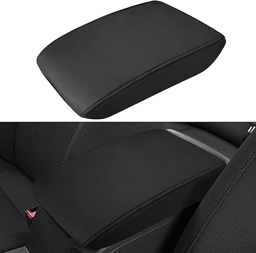 INTGET Funda para reposabrazos de consola central de coche para accesorios VW Volkswagen Jetta 2012 2013 2014 2015 2016 2017 2018 Funda para