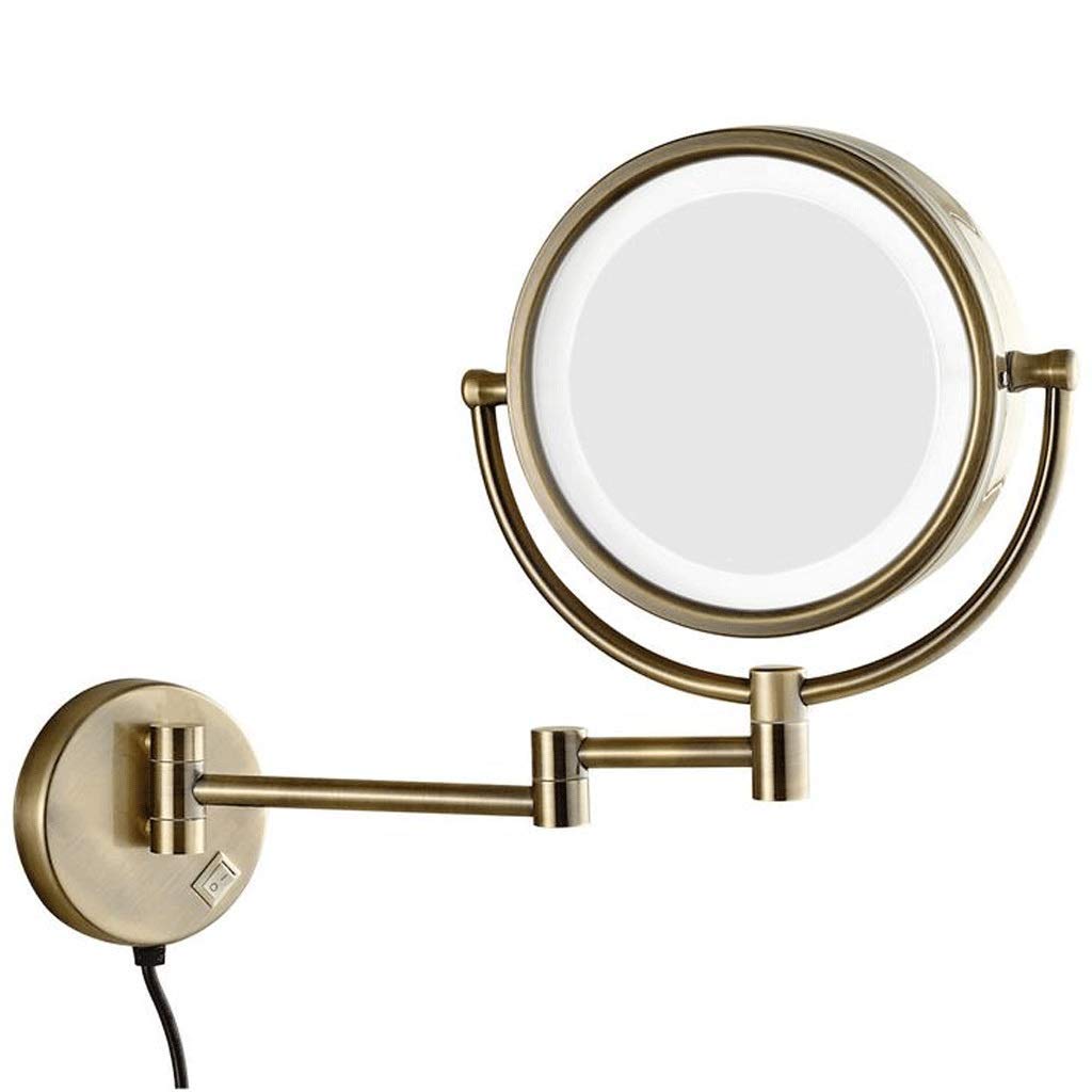 Miroir cosmétique Extensible double face avec miroir de salle de bain grossissant