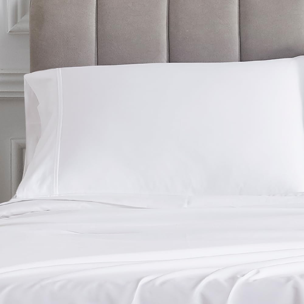 Linen Closet Cotton Percale Standard Pillowcases - Set Of 2 Ivory Luxury Pillow Covers