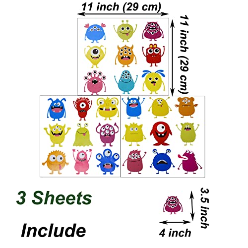 Vinilo Decorativo Monstruo Para Pared 33x33 Pulgadas miniatura 2