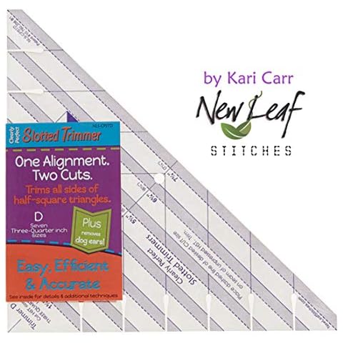 Clearly Perfect Slotted Trimmer D ~ Quilting Tool by New Leaf Stitches Cover